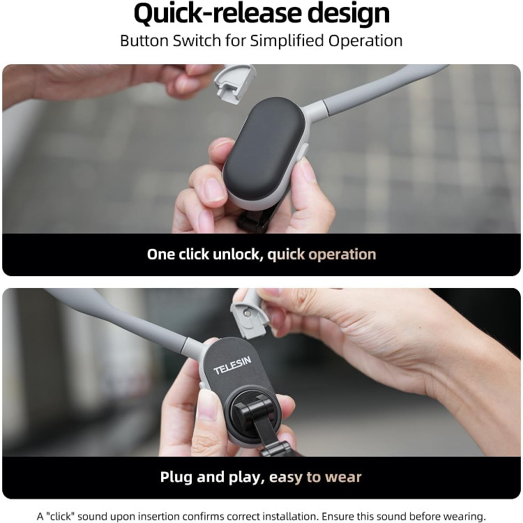 TELESIN Magnetic Neck Mount Hands-Free Phone Holder Adjustable Lightweight Design 3 TELESIN Magnetic Neck Mount Hands-Free Phone Holder Adjustable Lightweight Design - Image 3