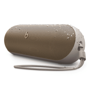 Beats Pill with removable lanyard outdoors