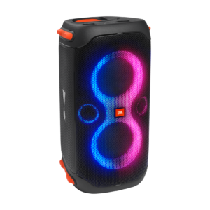 JBL PartyBox 110 Portable Party Speaker with Dynamic Lights, JBL Pro Sound, Deep Bass, IPX4 Splashproof, 12-Hour Battery, Black