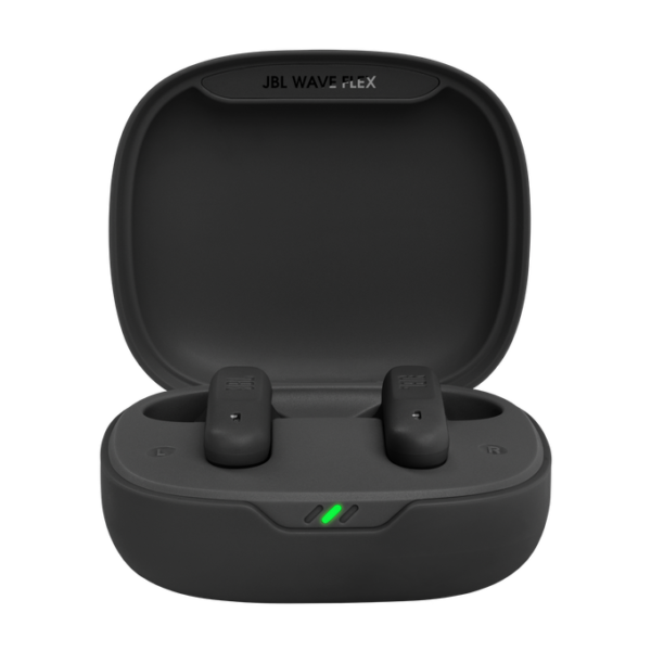 JBL Wave Flex True Wireless Earbuds, Deep Bass Sound, Comfortable Fit, 32H Battery, Smart Ambient + TalkThru, Hands-Free Calls, Black - Image 3