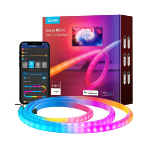 Govee RGBIC Neon TV Backlight for 45 to 55 Inch TVs, Customizable Ambient Lighting with App Control