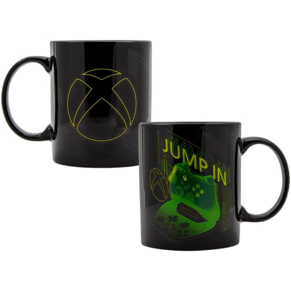 XBOX Mug and Metal Coaster Set, Officially Licensed Ceramic Mug with Cork-Backed Coaster, Gift for Gamers, 300ml - Image 2