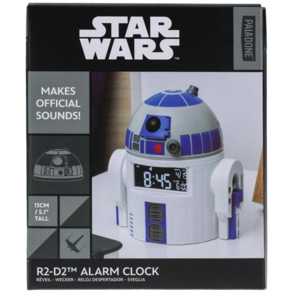 Sveglia R2-D2 Merchandise Ufficiale Star Wars, Con Suoni R2-D2 e Timer di Sveglia USB - Image 8