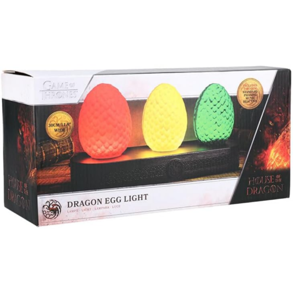 House of the Dragon Egg Light, LED Dragon Egg Lamp, Official Game of Thrones Merchandise, Decorative Light for Fans - Image 4