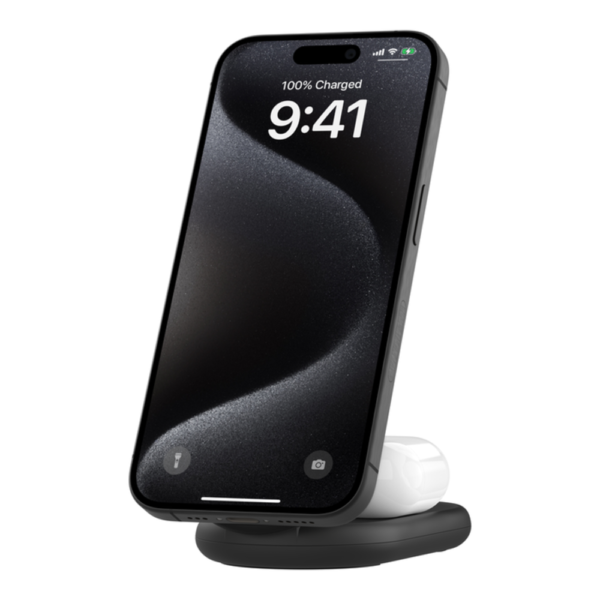 Belkin BoostCharge 2-in-1 Magnetic Foldable Charger, Black