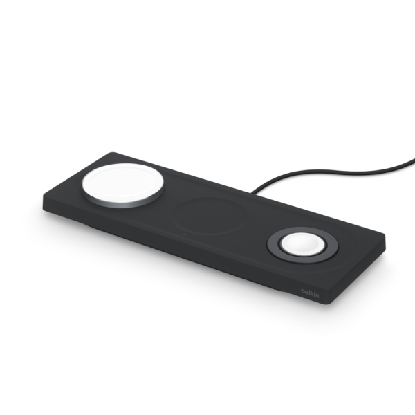 Belkin BOOSTCHARGE PRO 3-in-1 Wireless Charging Pad with MagSafe, Black