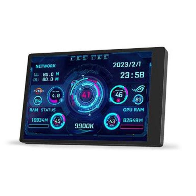 Porodo Gaming 3.5" Mini Smart Information Pdx 537 Monitor Black 4 5BPDX5375D Porodo Gaming 3 totot.ae