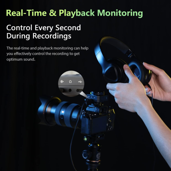 Saramonic BlinkMe B2 Wireless Lavalier Microphone 2.4GHz Touchscreen 2-Channel 100m Range Clip-On Mics for iPhone Android Camera Laptop YouTube TikTok Vlog - Image 6