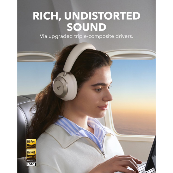 Anker Soundcore Space One Pro Noise Cancelling Headphones, Hi-Res LDAC Audio, 60H Battery, Fast Charging, Foldable Design, Comfortable Fit - Image 10
