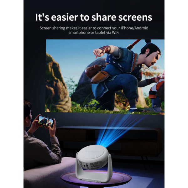 Projector Yinzam K1 1080p with LED Lamp MAX 4K Resolution Android 11 With Auto Focus - Image 9