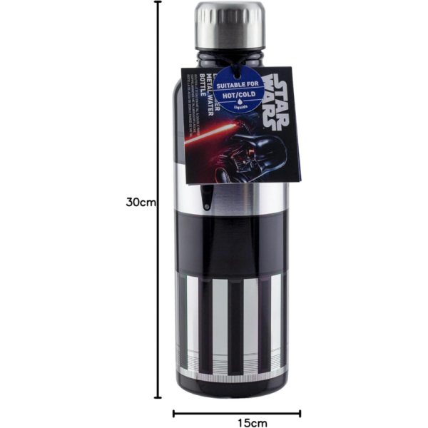 Paladone Darth Vader Lightsaber Metal Water Bottle, Star Wars Merchandise, Durable Stainless Steel, Leakproof Design, HOME V2 - Image 4