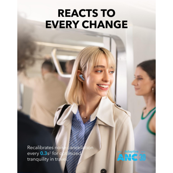 Anker Soundcore Liberty 4 Pro Noise Cancelling Wireless Earbuds Real-Time Adaptive ANC 7 Sensors Hi-Fi Music Clear Calls with 6 Mics and AI - Image 16