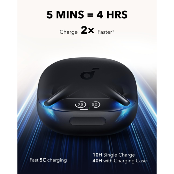 Anker Soundcore Liberty 4 Pro Noise Cancelling Wireless Earbuds Real-Time Adaptive ANC 7 Sensors Hi-Fi Music Clear Calls with 6 Mics and AI - Image 6