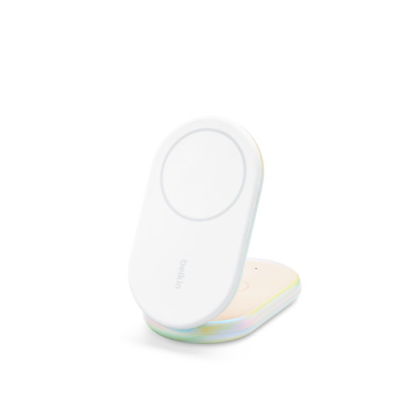 Belkin BoostCharge 2-in-1 Magnetic Foldable Charger – Iridescent