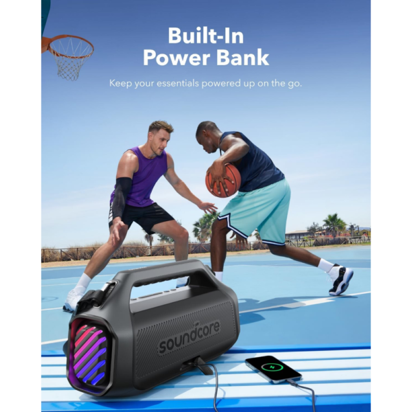 Anker Soundcore Boom 2 Plus Speaker, 140W RMS, BassUp, 20H Playback, IPX7, Syncs +100 Speakers, Portable Bluetooth Party Box - Image 7