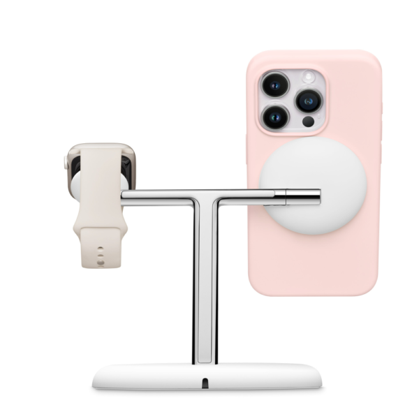Belkin BoostCharge Pro 3-in-1 Magnetic Charging Stand with MagSafe Compatibility and Sleek Design for Apple Devices