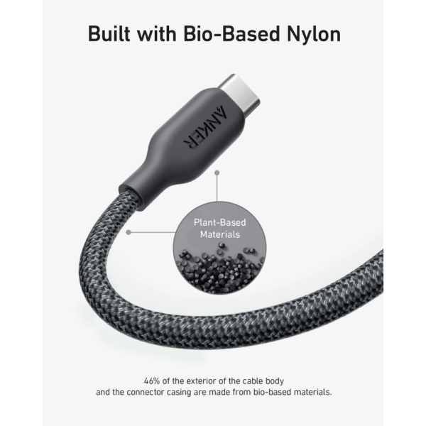 Anker USB-C to Lightning Cable 541, Bio-Braided 3ft
