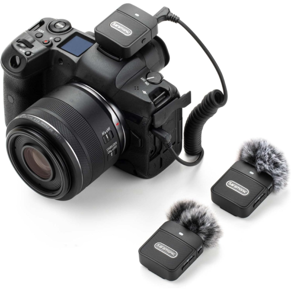 Saramonic Blink 100 B2 TX+TX+RX Wireless Microphone System 2-Person 2.4GHz Clip-On Dual Receiver TRS & TRRS Cables for Cameras Mobile - Image 3