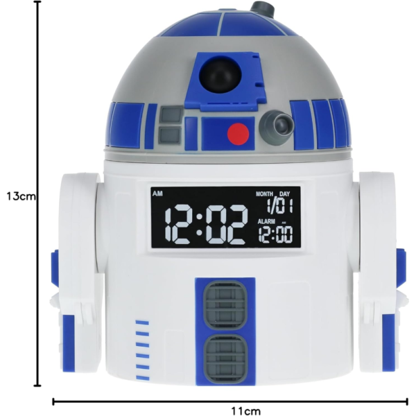 Sveglia R2-D2 Merchandise Ufficiale Star Wars, Con Suoni R2-D2 e Timer di Sveglia USB - Image 7