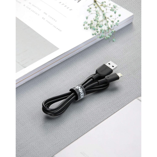Anker PowerLine II USB-A to Lightning Cable (3ft), Ultra-Durable Fast Charging Cable, Black - Image 6