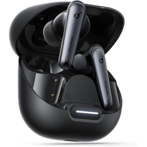 soundcore by Anker Liberty 4 NC Adaptive Noise Cancelling Earbuds, 98.5% Noise Reduction, Hi-Res Sound, 50H Battery, Wireless Charging, Bluetooth 5.3