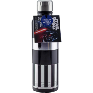 Paladone Darth Vader Lightsaber Metal Water Bottle, Star Wars Merchandise, Durable Stainless Steel, Leakproof Design, HOME V2