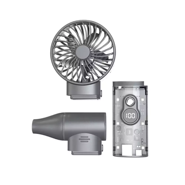 Violent Fan II 2-in-1 Turbo Fan with USB Rechargeable Battery, Compact Cooling for Summer - Image 2