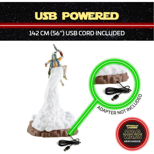 Boba Fett Figure Light, Star Wars Collectible LED Lamp - Image 4