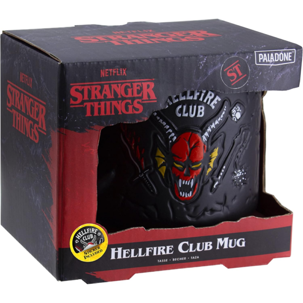 Paladone Hellfire Club Demon Embossed Mug, Stranger Things Collectible Ceramic Coffee Mug - Image 4