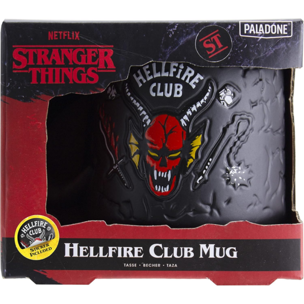 Paladone Hellfire Club Demon Embossed Mug, Stranger Things Collectible Ceramic Coffee Mug - Image 3