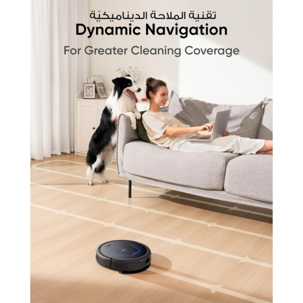 Eufy G50 Hybrid Robot Vacuum with Mop, 4000Pa Suction, Dynamic Navigation, Roller Brush, Ideal for Pet Hair & Hard Floors - Image 3