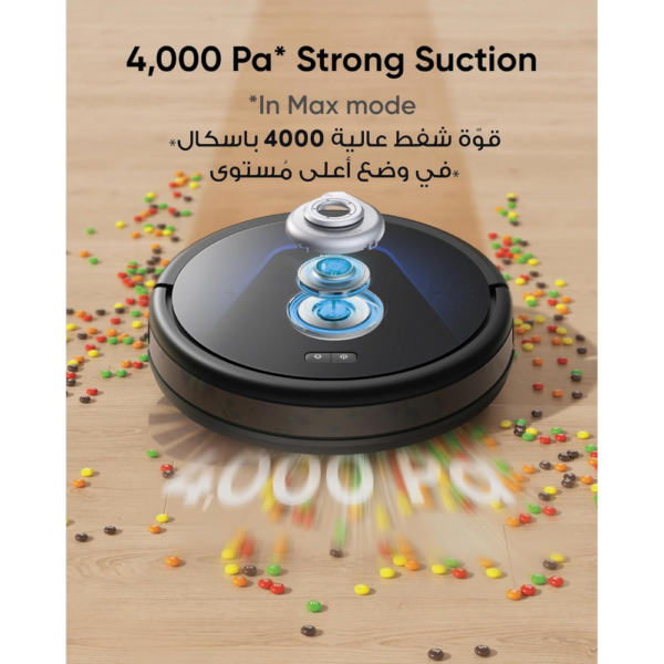 Eufy G50 Hybrid Robot Vacuum with Mop, 4000Pa Suction, Dynamic Navigation, Roller Brush, Ideal for Pet Hair & Hard Floors - Image 6