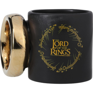 LOTR The One Ring Shaped Mug, 3D Lord of the Rings Inspired Drinkware, Perfect Gift for Fans