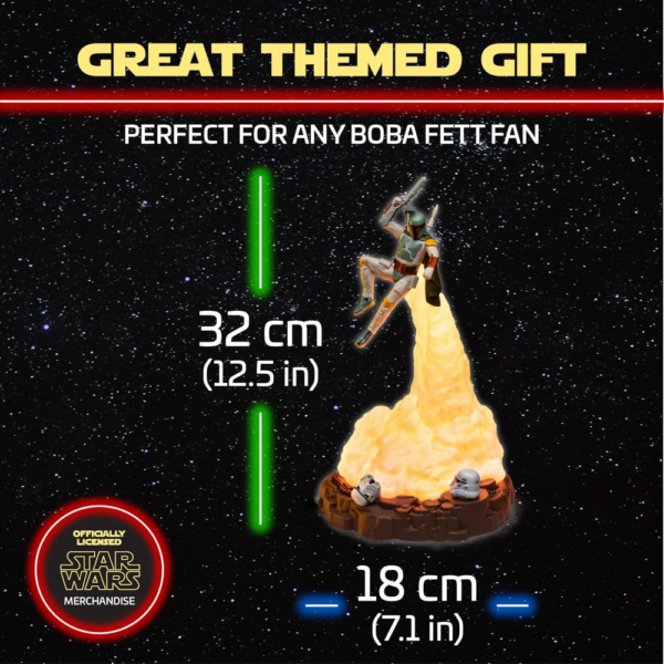 Boba Fett Figure Light, Star Wars Collectible LED Lamp - Image 5