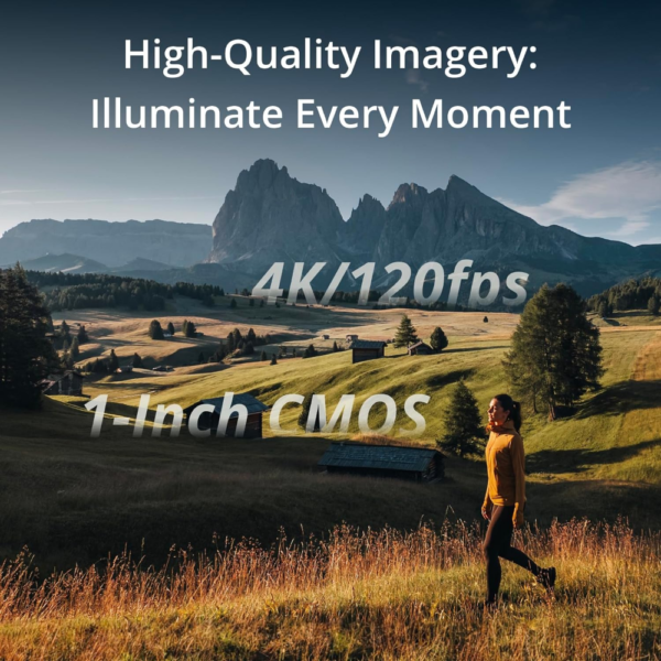 DJI Osmo Pocket 3, 1" CMOS Vlogging Camera with 4K/120fps Video, 3-Axis Stabilization, Face & Object Tracking, 2" Rotatable Touchscreen - Image 10