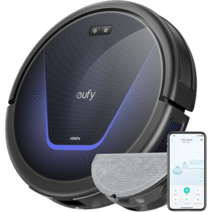 Eufy G50 Hybrid Robot Vacuum with Mop, 4000Pa Suction, Dynamic Navigation, Roller Brush, Ideal for Pet Hair & Hard Floors