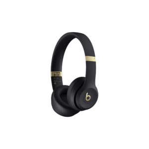 Beats Solo 4 True Wireless On-Ear Headphones, Spatial Audio, 50H Battery, USB-C, Flex-Grip Headband, UltraPlush Cushions, Black Gold