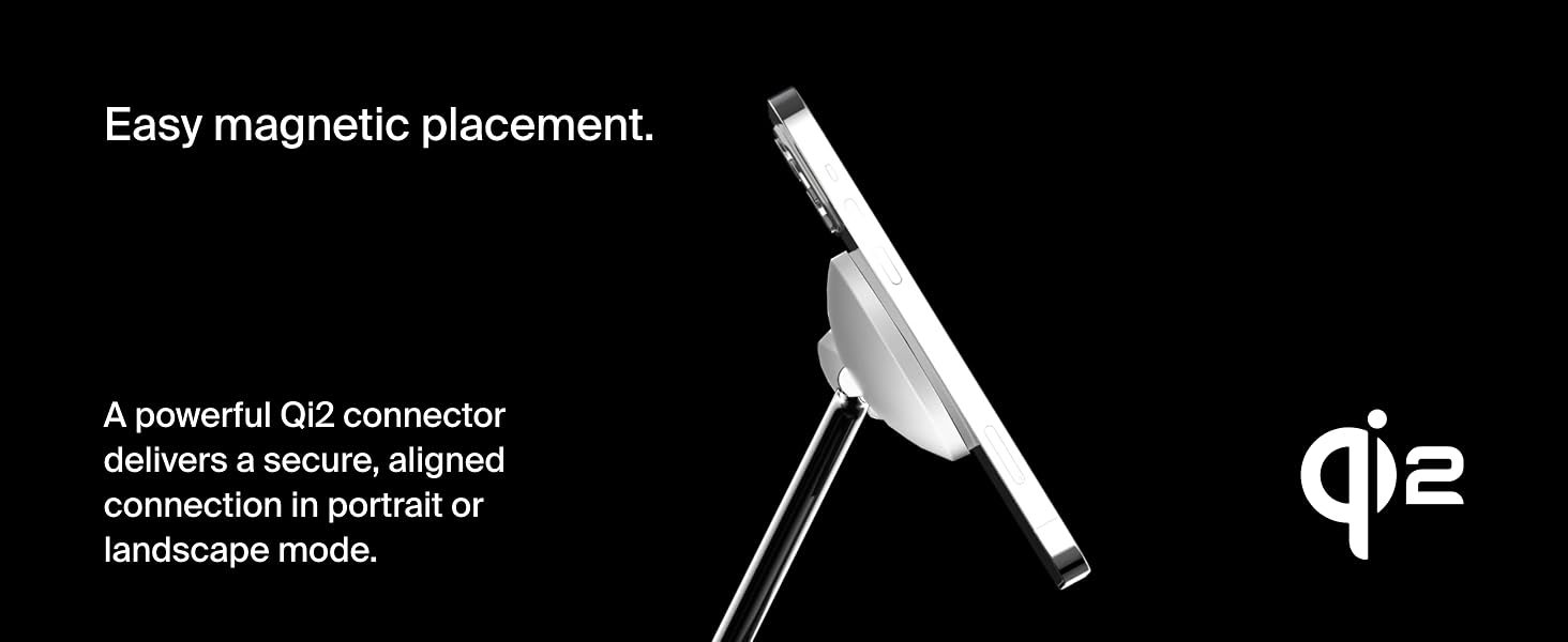 Belkin BoostCharge Pro 3-in-1 Magnetic Charging Stand Fast Charging & Sleek Design, Black 11 WIZ015/6/7