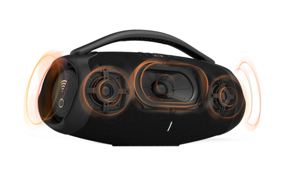 JBL Boombox 3 Wi-Fi Bluetooth Speaker, Deep Bass, 3-Way Speaker, 24H Battery, 3D Dolby Atmos, Waterproof & Dustproof, Built-In Charger, Black 11 JBL Boombox 3 Wi-Fi Massive JBL Original Pro Sound with deepest bass - Image