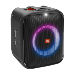 JBL Partybox Encore Essential Portable Party Speaker, 100W Powerful Sound, Dynamic Light Show, IPX4 Splashproof, 10H Playtime, Multisource Playback, Black