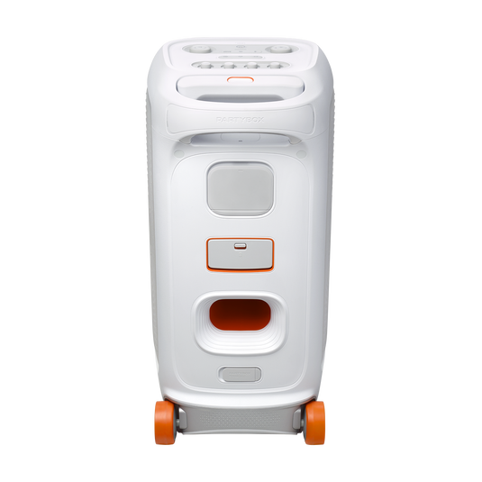 JBL PartyBox Stage 320 Portable Bluetooth Speaker, 240W Powerful Sound, 18H Battery, Dual Mic & Guitar Inputs, White - Image 3