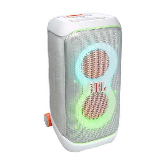 JBL PartyBox Stage 320 Portable Bluetooth Speaker, 240W Powerful Sound, 18H Battery, Dual Mic & Guitar Inputs, White - Image 8