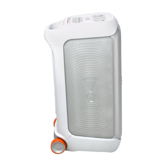 JBL PartyBox Stage 320 Portable Bluetooth Speaker, 240W Powerful Sound, 18H Battery, Dual Mic & Guitar Inputs, White - Image 4
