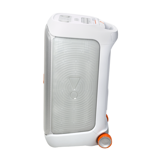 JBL PartyBox Stage 320 Portable Bluetooth Speaker, 240W Powerful Sound, 18H Battery, Dual Mic & Guitar Inputs, White - Image 5