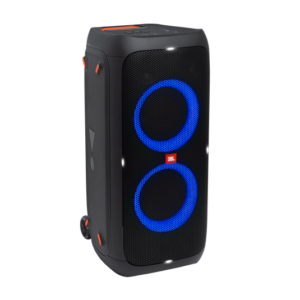 JBL PartyBox 310 Portable Party Speaker with JBL Pro Sound, Light Show, 18-Hour Battery, Karaoke Mode, IPX4 Splashproof, Wheels, Black