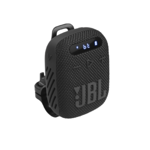 JBL Wind 3 Bluetooth Handlebar Speaker, Portable Waterproof Speaker for Bikes and Scooters, Black