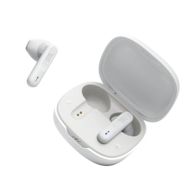 JBL Wave Flex True Wireless Earbuds, Deep Bass Sound, Comfortable Fit, 32H Battery, Smart Ambient + TalkThru, Hands-Free Calls, White - Image 4