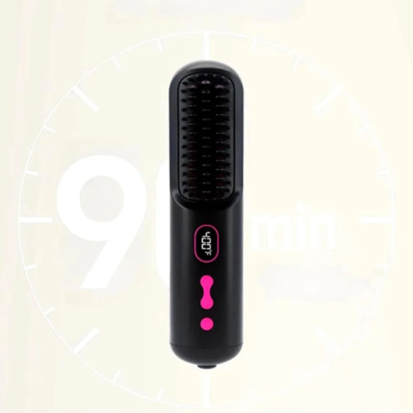 Buy Wireless Hair Straightening Comb 35W XWS-890, Portable Black Hair Styling Tool - Image 2