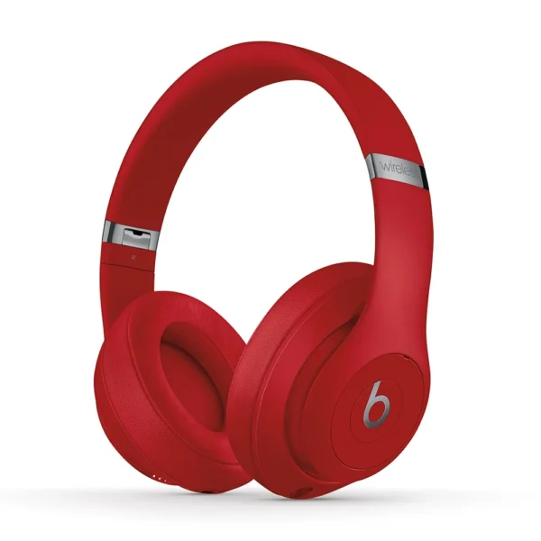 Beats Studio3 Wireless Noise Cancelling Over-Ear Headphones, Apple W1 Chip, Class 1 Bluetooth, 22H Battery Life, Built-In Mic, Red - Image 3