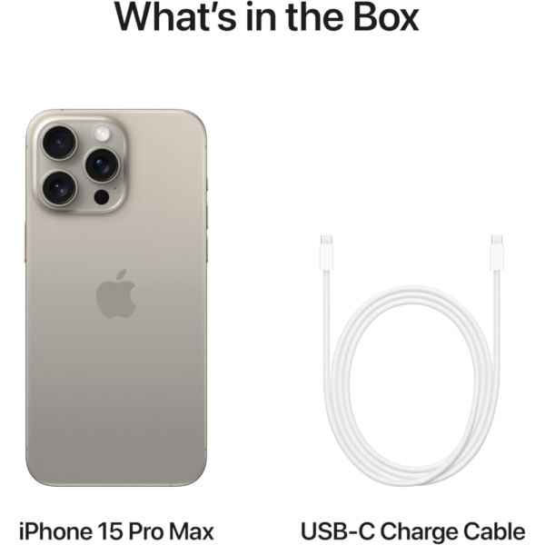 Apple iPhone 15 Pro Max 512GB UAE Version, Natural Titanium - Image 6
